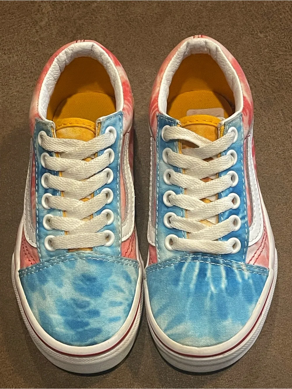 Vans OLD SKOOL KIDS 'TIE-DYE BLOCK' Size 12 Preschool